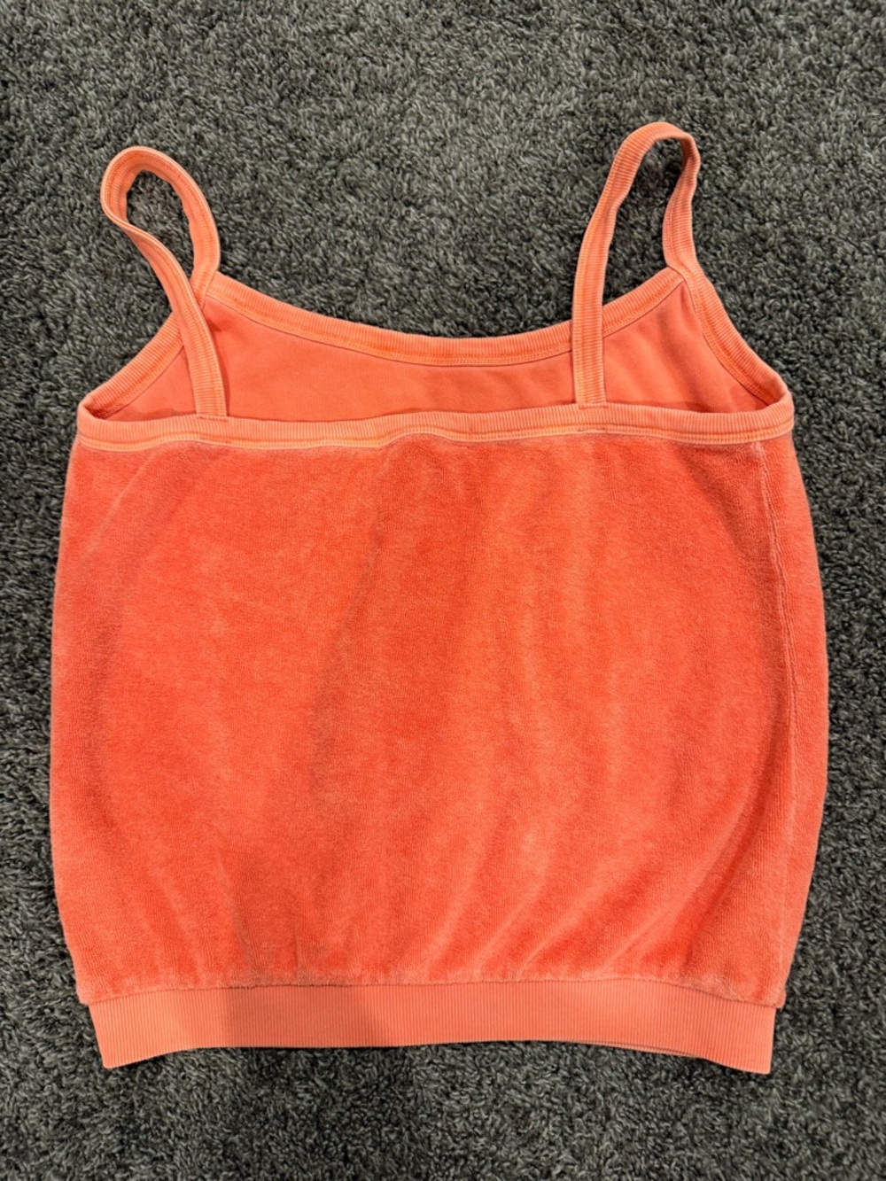 Perfect White Tee Marley loop terry tank. Color is peach/coral. Size Small. - Picture 3 of 4